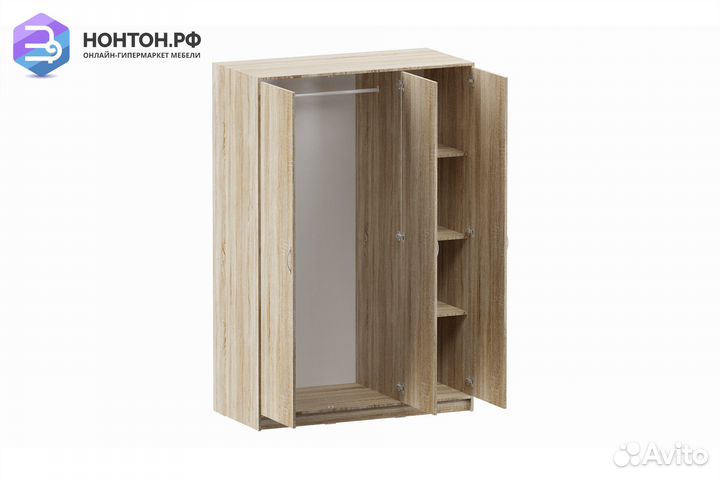 Шкаф трехстворчатый Орион дуб сонома