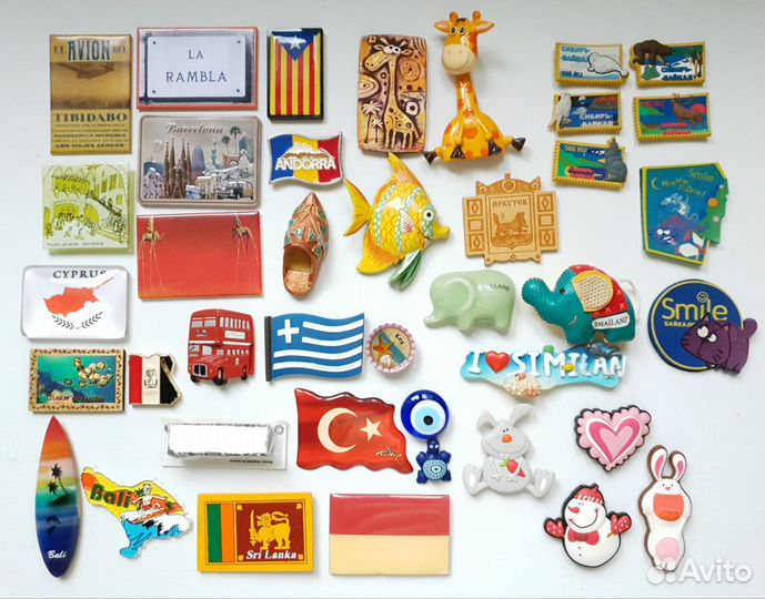 Магниты на холодильник из разных стран