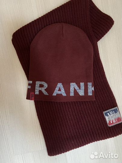 Комплект шерстяной двусторон шапка/снуд John Frank