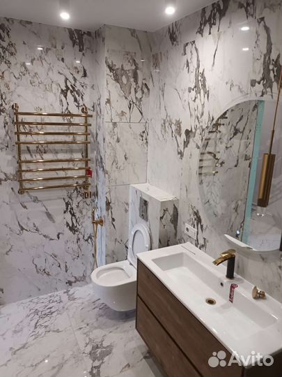 Санузел под ключ. Кафелеукладка