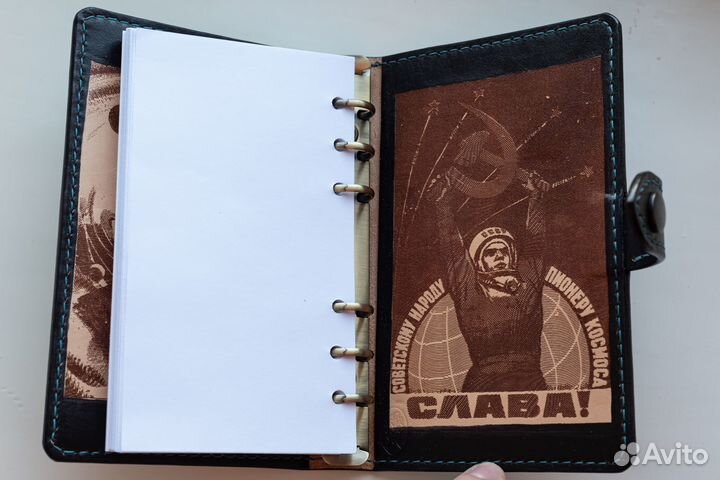 Кожаный блокнот