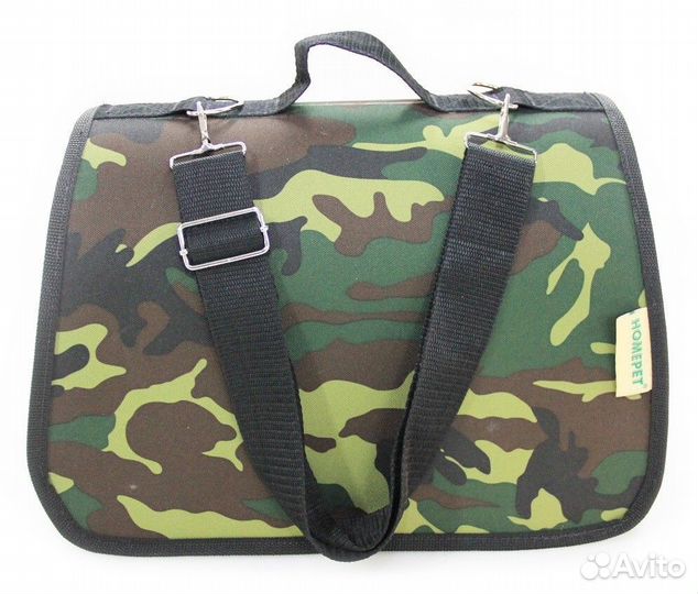 Homepet Камуфляж зеленый №2 39х25х26 см сумка-пере