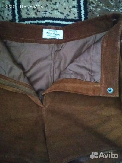 Шорты замша