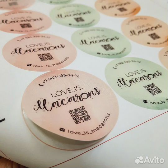 Печать наклеек стикеров и стикерпаков