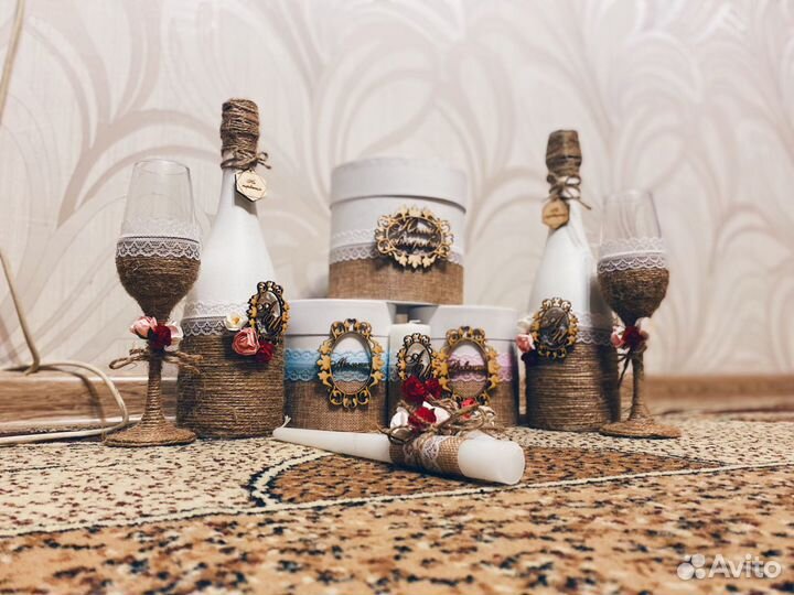 Свадебные бокалы / семейный очаг / аксессуары