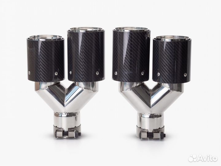 Насадки на глушитель M style Карбон 2шт
