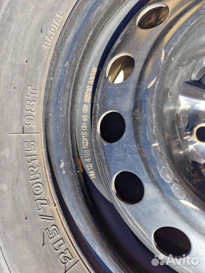 Штампованные диски г15 с резиной