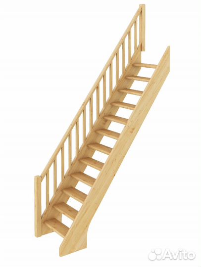 Лестница деревянная прямая лс-10у