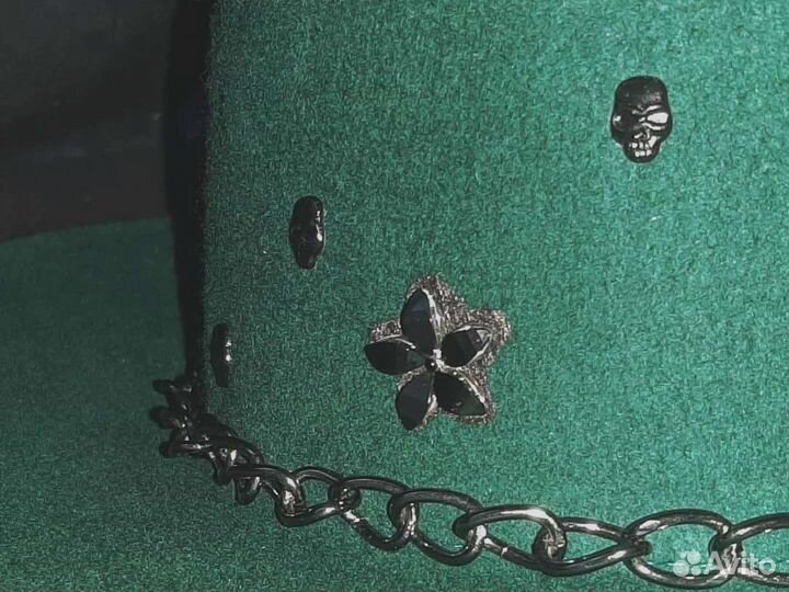 Шляпа женская фетровая, с декором