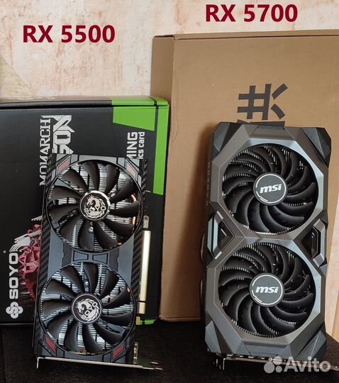 Видеокарта RX 5500 8gb, RX 5700 8gb