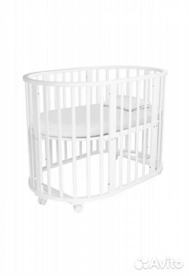 Кровать круглая детская 9в1 с 0-4 лет + матрас