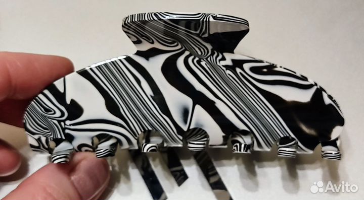 Краб для волос Мрамор