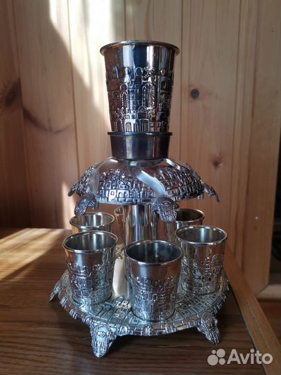 Коньячный набор мельхиор