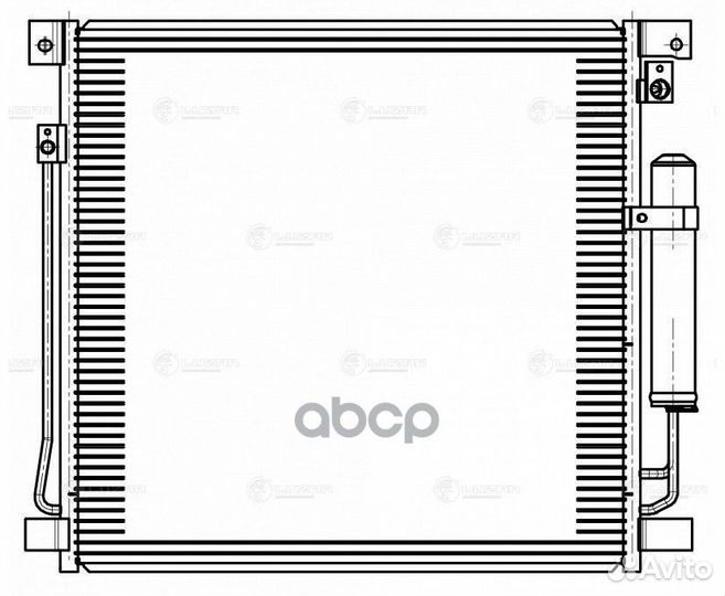 Радиатор кондиц. с ресивером для а/м Mitsubishi