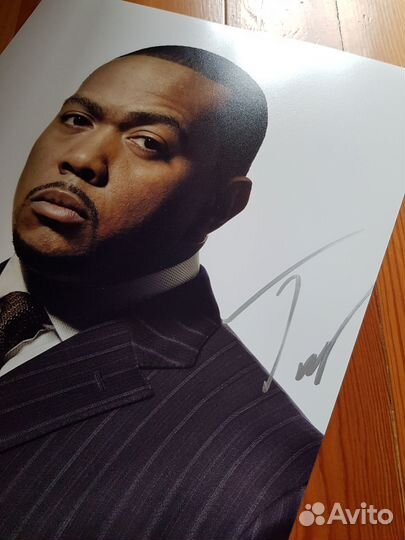 Автограф Timbaland на постере 30см на 45см