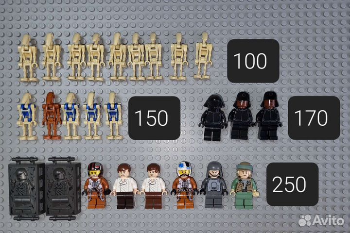 120 фигурок Лего Звездные Войны