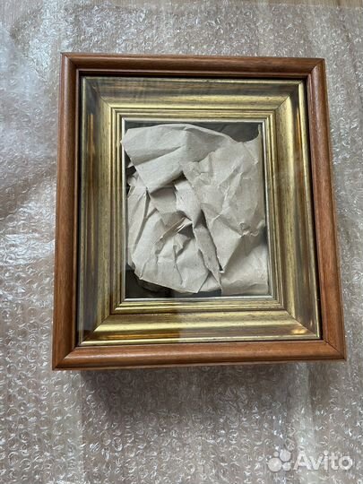 Киот для иконы с рамкой под старое золото