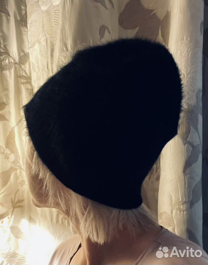 Шапка шерсть трикотаж пух мохер кашемир