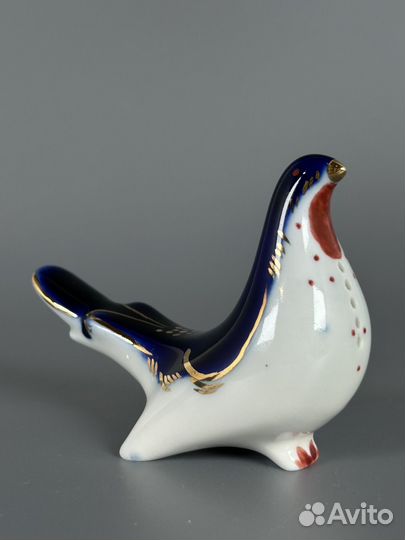 Фарфор Птичка солонка перечница лфз кобальт