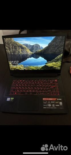 Ноутбук MSI GF63 thin 9RCX intel i7