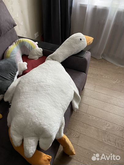 Мягкая игрушка гусь обнимусь 190см