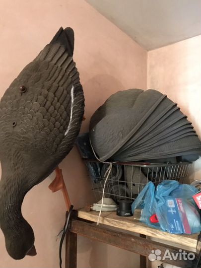 Чучела флюгера гуси