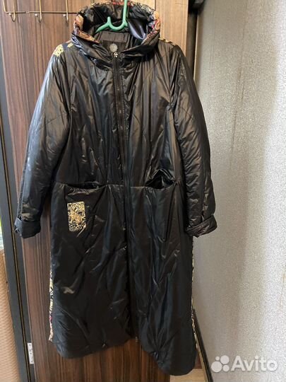 Плащ пуховик 54-56