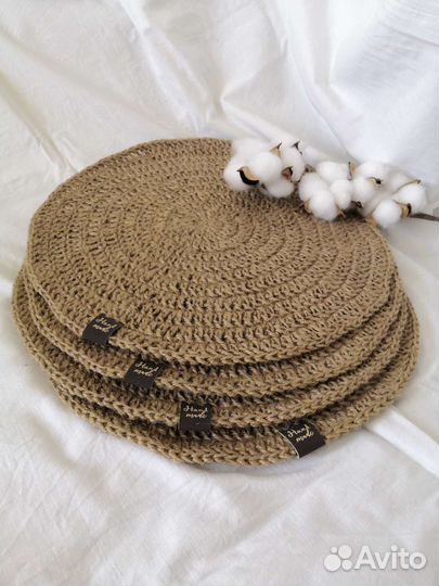 Салфетки сервировочные из джута