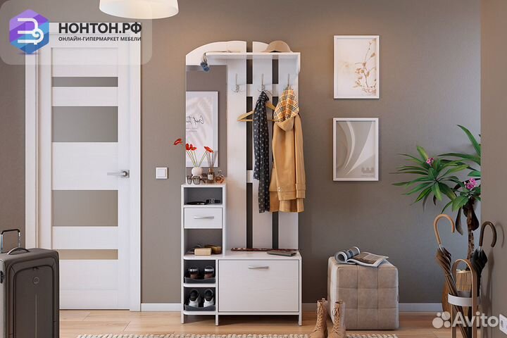 Прихожая Мила белое дерево