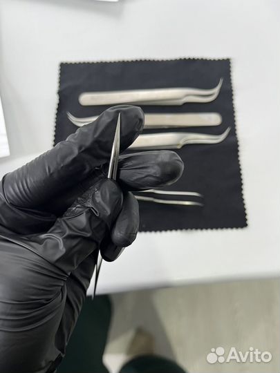 Пинцеты для наращивания пинцет изогнутый