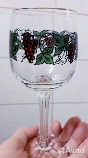 Рюмки-фужеры виноградная лоза,новые