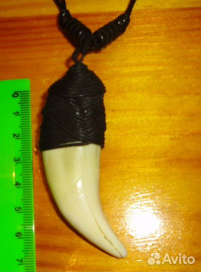Таёжный Клык в обмотке. Амулет.Подвеска