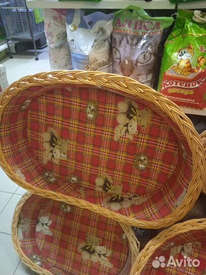 Корзина плетеная для животных