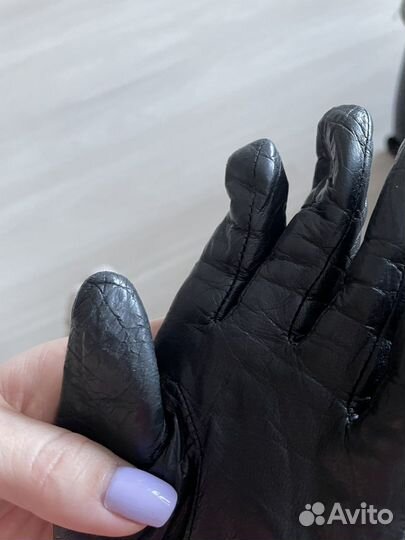Перчатки женские кожаные 6.5