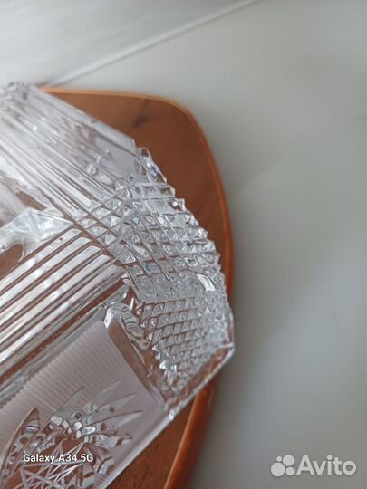 Вазы -салатники - ладьи хрустальные