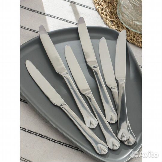 Набор ножей столовых из нержавеющей стали Доляна «