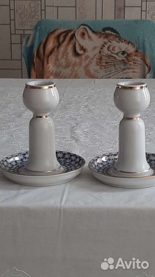 Форфоровые подсвечники лфз СССР