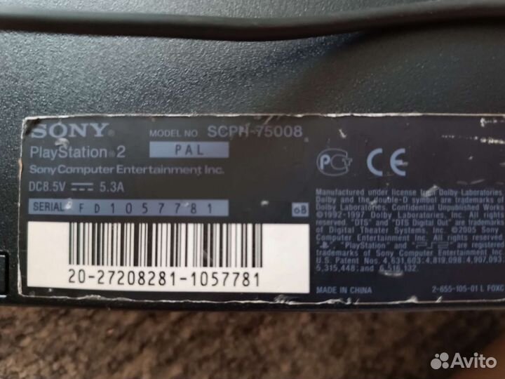 Sony playstation 2 PS2 +19 игр на дисках