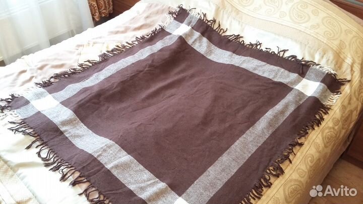 Платок шаль тонкая чистая шерсть. Винтаж. Раритет