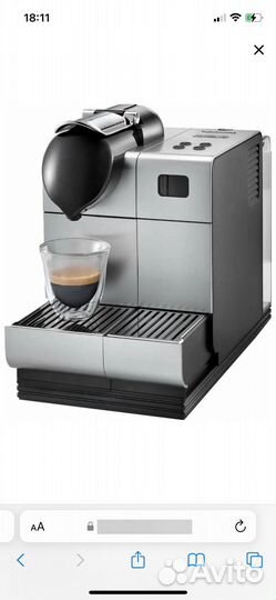 Кофемашина nespresso delonghi lattissima plus