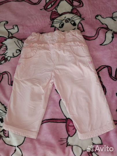 Брюки утеплённыедля девочки, размер 80