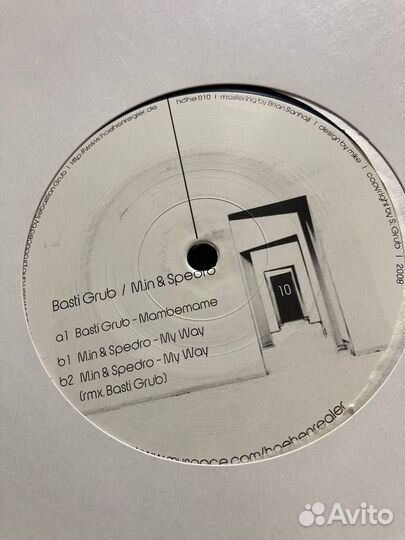 Винил 2шт Basti Grub лейбл: Höhenregler minimal