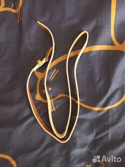 Ремень женский кожаный белый