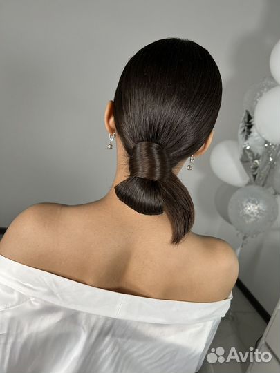 Свадебная вечерняя прическа и макияж