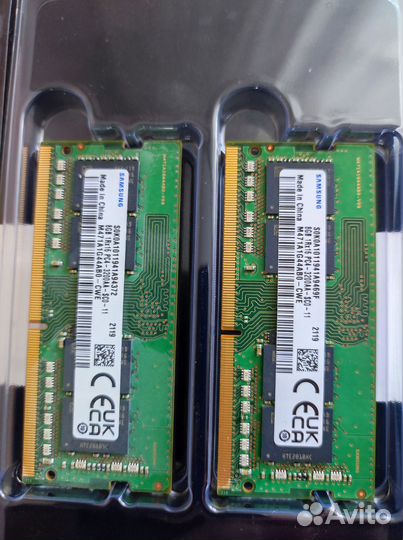 Память sodimm DDR4 Samsung 2x8Gb M471A1G44AB0-CWE