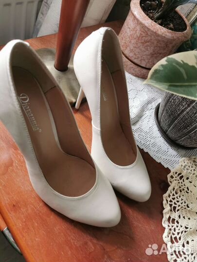 Туфли кожа, Италия, белые