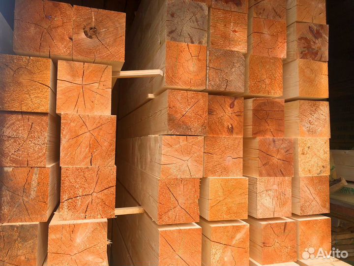 Брус из сосны 100х150мм, гост