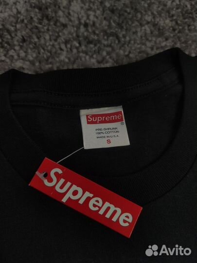 Футболка supreme manhattan tee черная