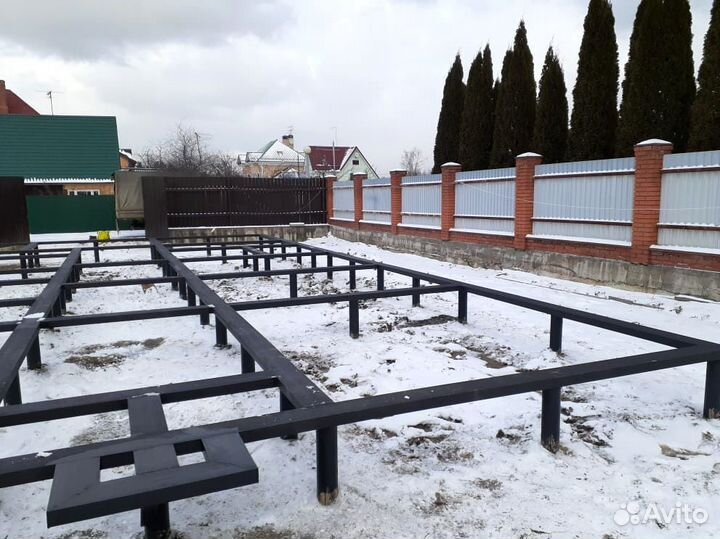 Монтаж винтовых свай от производителя