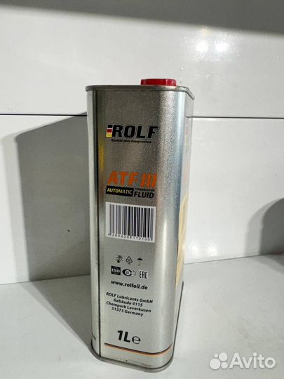 Масло rolf ATF III 1л
